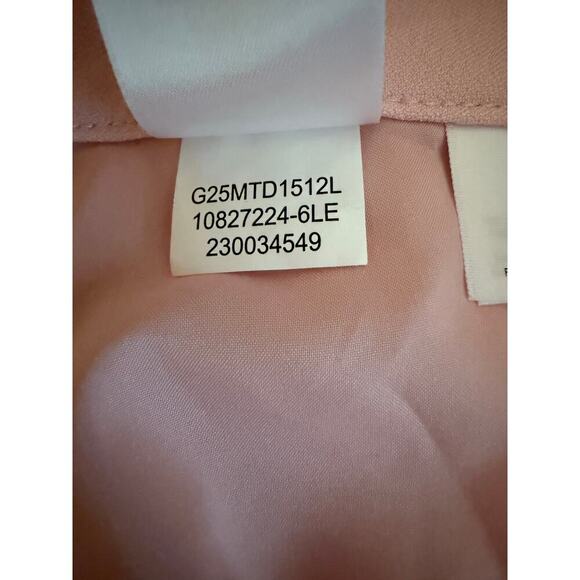 Kasper Harlow Stretch Crepe Dress Pants Women’s 8 Pink NWT Slim Straight Leg - Picture 10 of 13